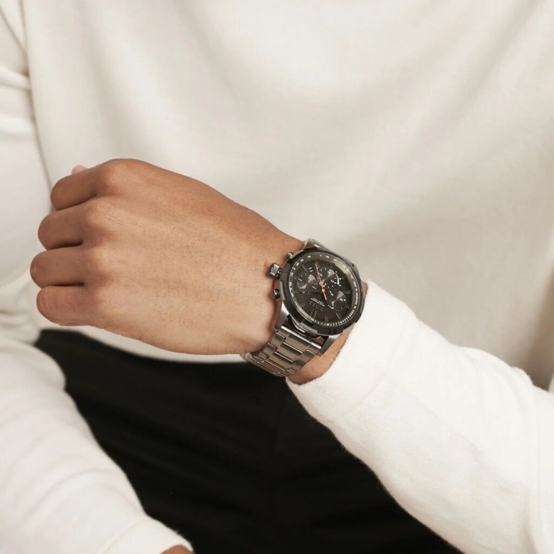 MONTRE HOMME HUGO BOSS SOLGRADE BRACELET ACIER