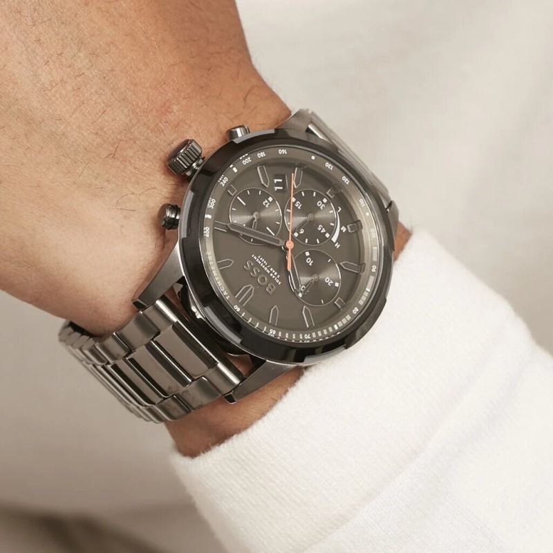 MONTRE HOMME HUGO BOSS SOLGRADE BRACELET ACIER