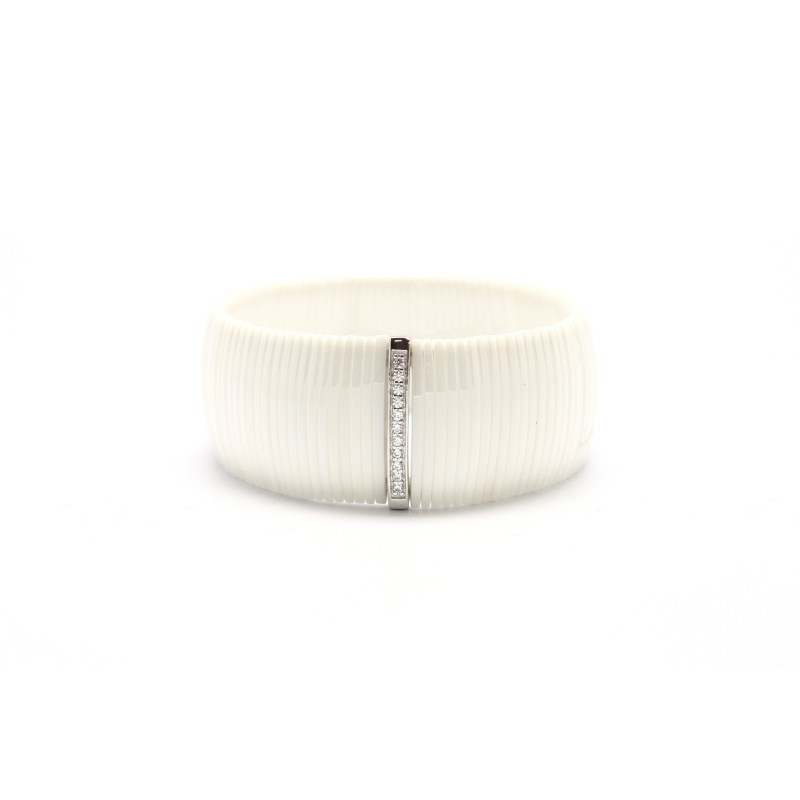 Bracelet blanc Céramique, Oxyde de Zirconium