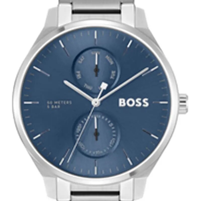 MONTRE HOMME HUGO BOSS TYLER BRACELET ACIER CADRAN BLEU