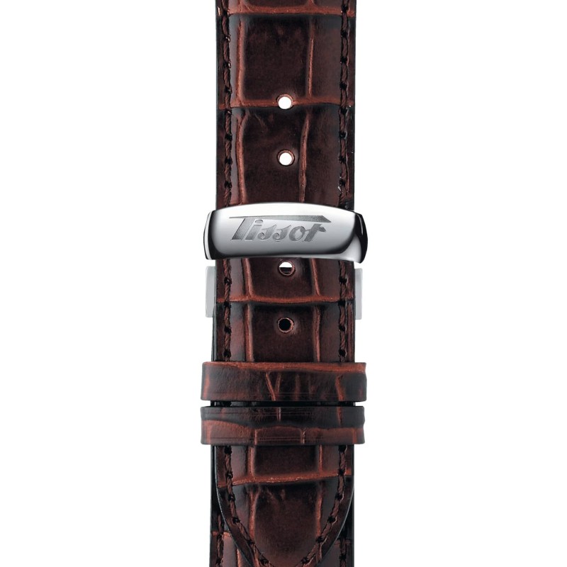 MONTRE TISSOT HOMME HERITAGE VISODATE AUTOMATIQUE BRACELET CUIR BRUN