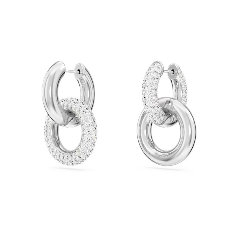 Boucles d'oreilles Femme Swarovski Dextera métal argenté avec des cristaux