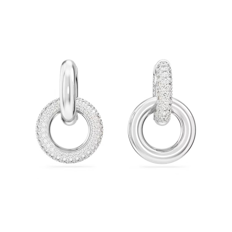 Boucles d'oreilles Femme Swarovski Dextera métal argenté avec des cristaux