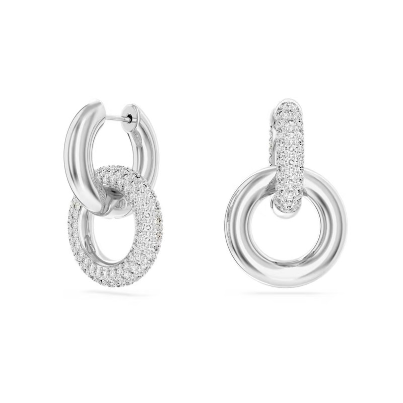 Boucles d'oreilles Femme Swarovski Dextera métal argenté avec des cristaux