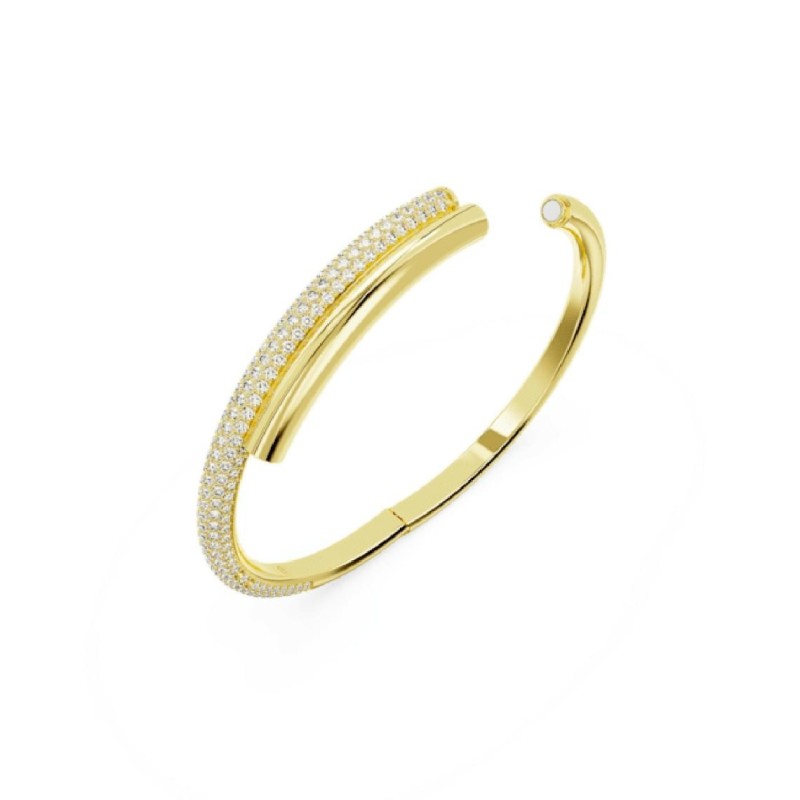 Bracelet Femme Swarovski Dextera bangle métal doré avec cristaux