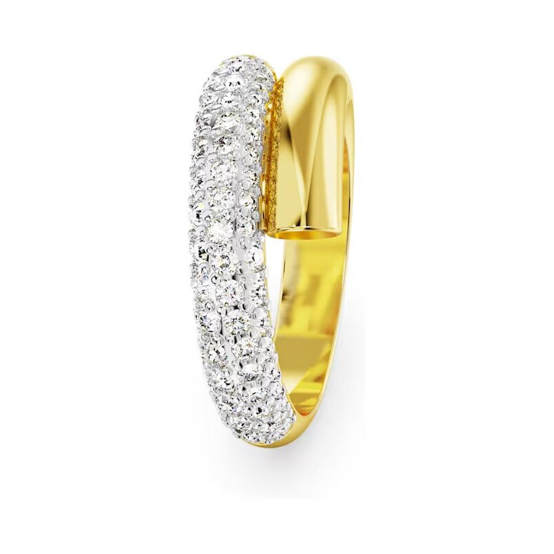 Bague Femme Swarovski Cocktail Dextera métal doré avec des cristaux
