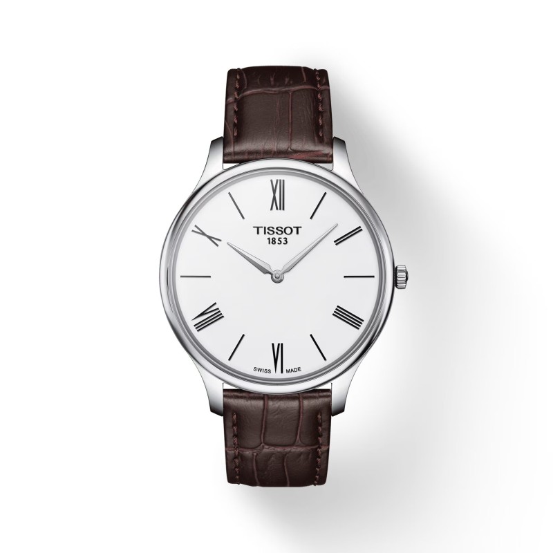 Montre  Tissot Tradition 5.5 bracelet cuir marron
