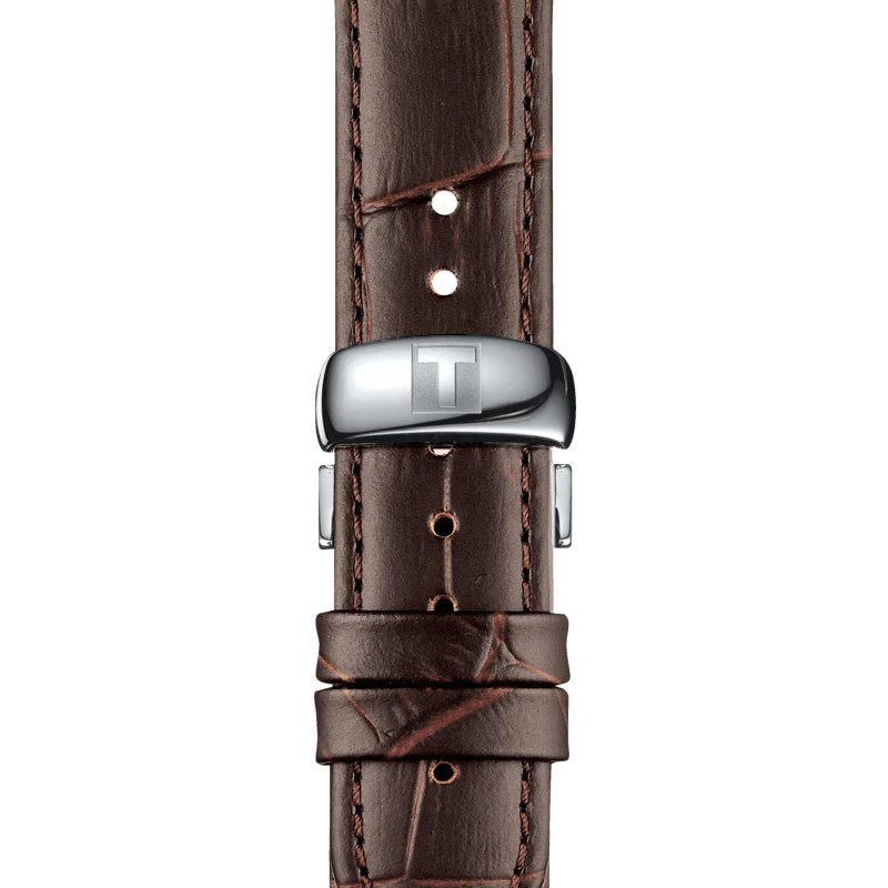 Montre  Tissot Tradition 5.5 bracelet cuir marron