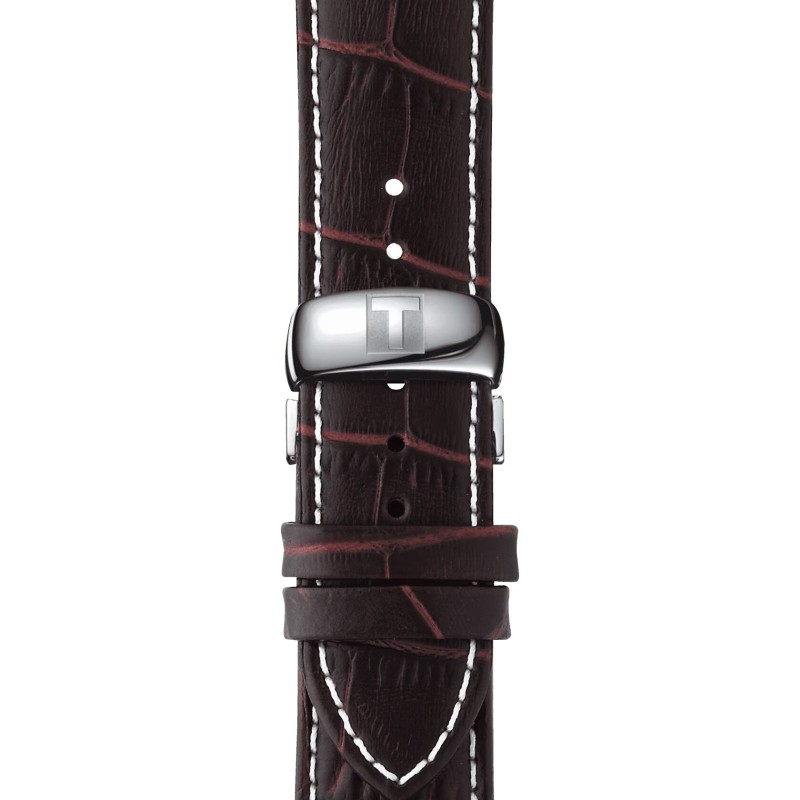 Montre  Tissot Tradition Chronographe Bracelet cuir marron