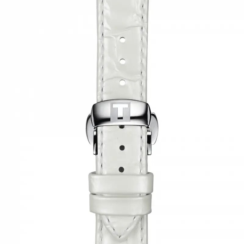 MONTRE FEMME TISSOT CHEMIN DES TOURELLES AUTOMATIQUE BRACELET CUIR BLANC