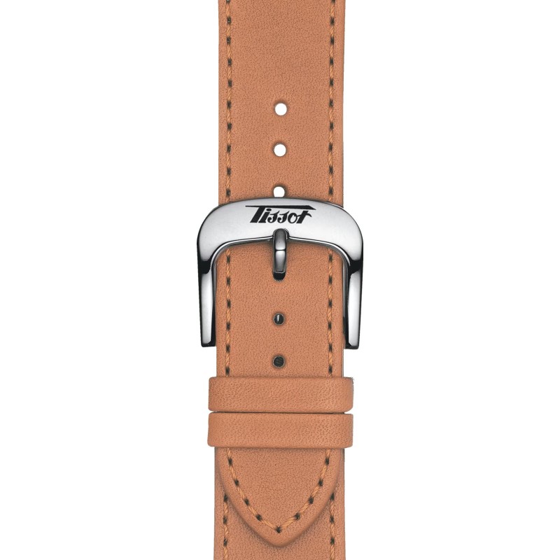 Montre Tissot heritage Visodate bracelet cuir brun