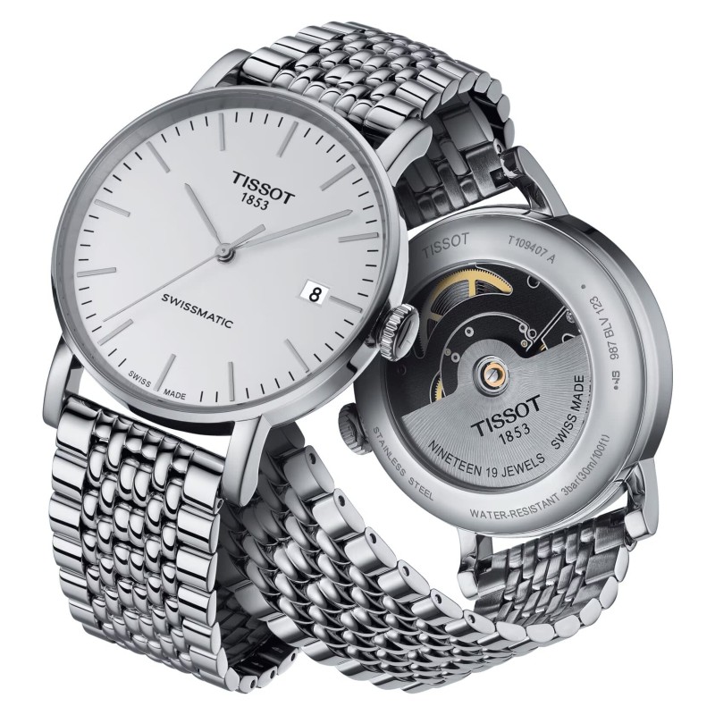 Montre Tissot Everytime Swissmatic bracelet acier
