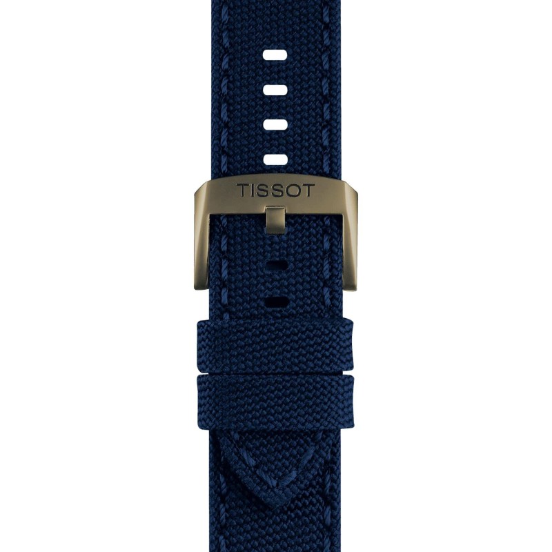 Montre Homme Tissot Chrono XL   bracelet tissu bleu