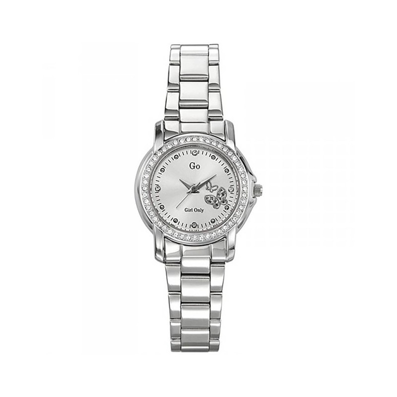 MONTRE GO GIRL ONLY BRACELET ACIER BOITIER ORNE DE STRASS