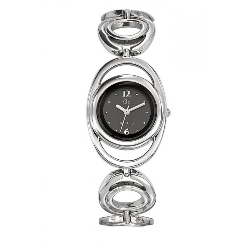 MONTRE GO GIRL ONLY BRACELET ACIER FANTAISIE CADRAN NOIR