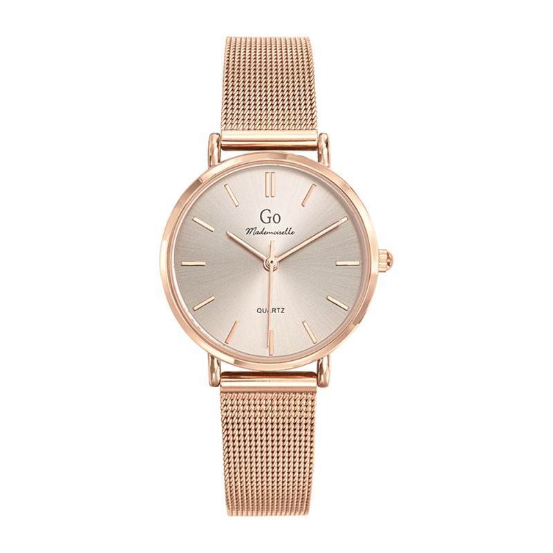 MONTRE GO GIRL ONLY BRACELET MILANAIS DORE ROSE CADRAN DORE ROSE