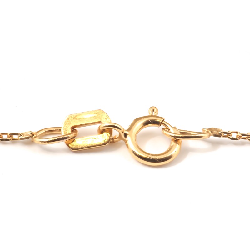 COLLIER FEMME CARADOR EN OR JAUNE 375/000 ET DIAMANT