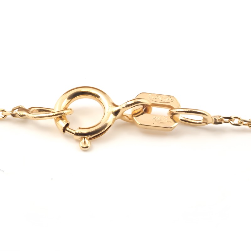 COLLIER SOLITAIRE FEMME CARADOR EN OR 375/000 ET DIAMANT 0.05 CARAT