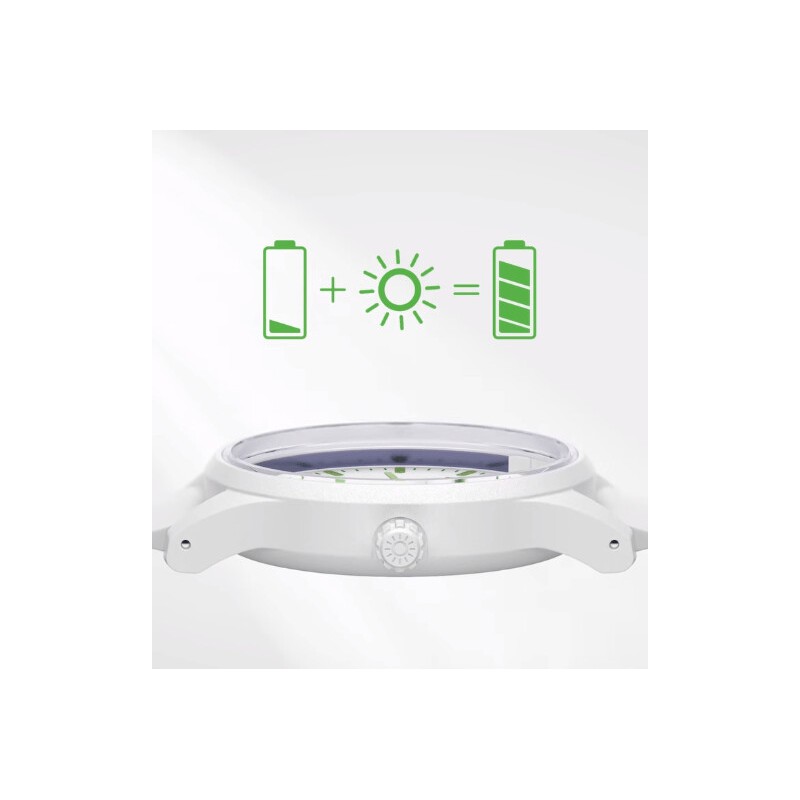 Montre Ice Watch Solar power - Spring white Small