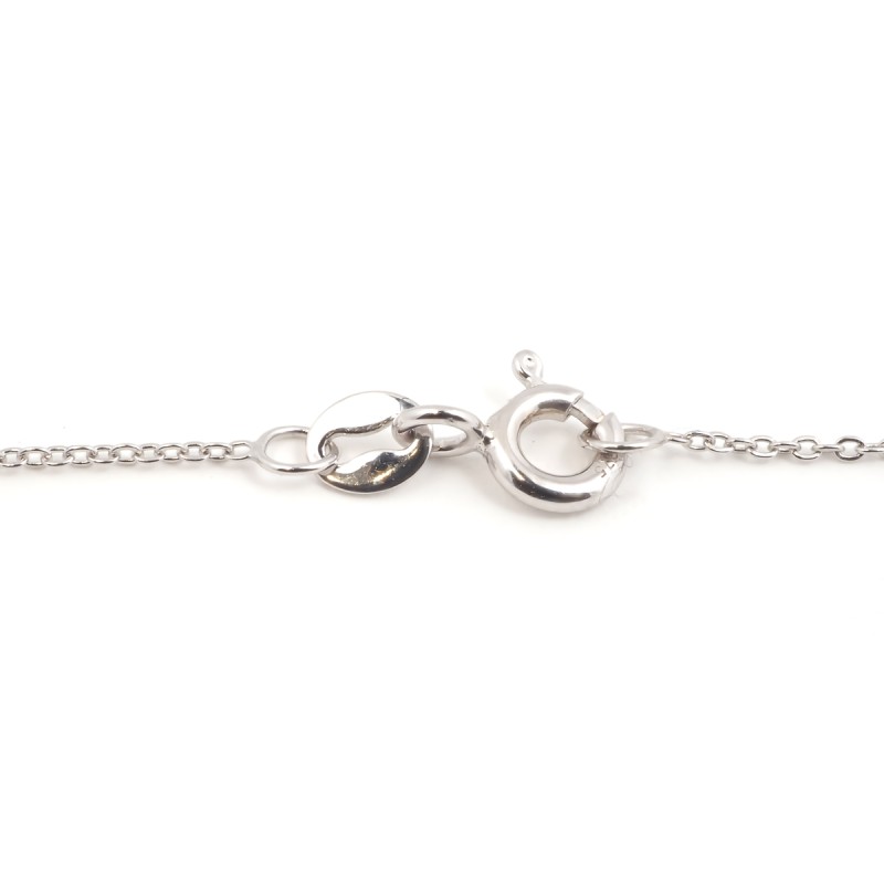 Collier Fantaisie forme virgule femme carador en or 375/000 bicolore et diamant