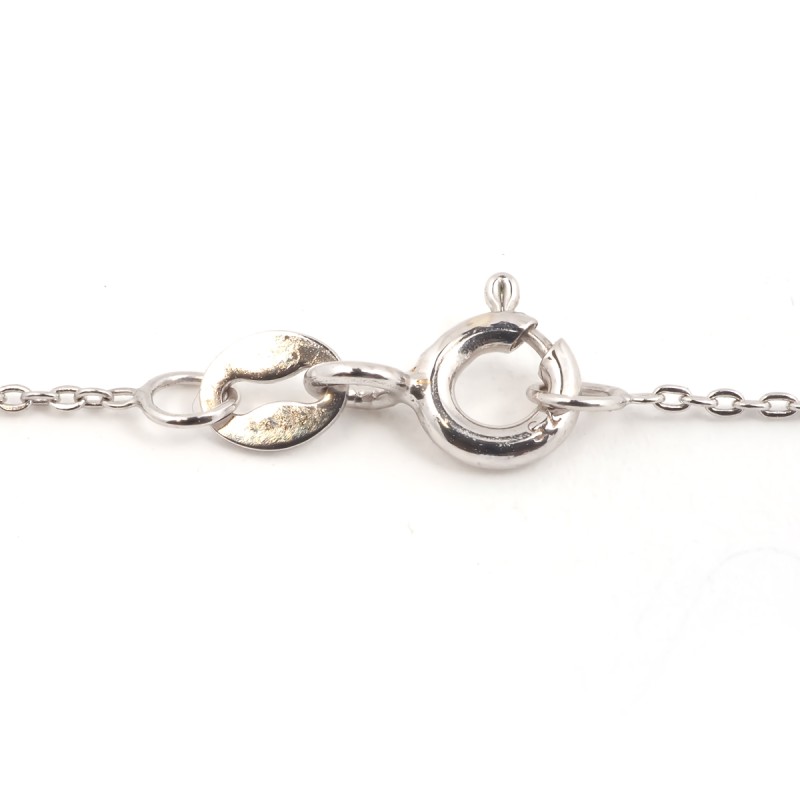 Collier fantaisie multipierres forme de poire femme carador en or blanc 375/000 et diamants