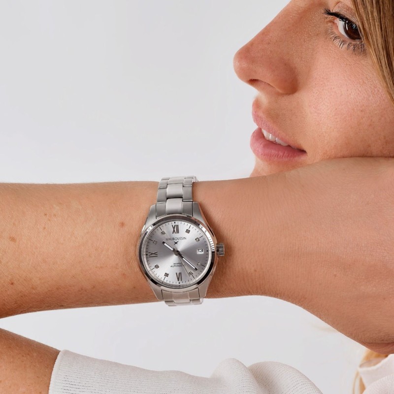 MONTRE FEMME MAUBOUSSIN SILICON VALLEY EN ACIER ARGENTE