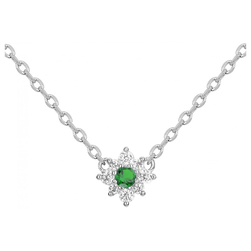 Collier femme carador en argent motif étoiles avec oxydes de zirconium