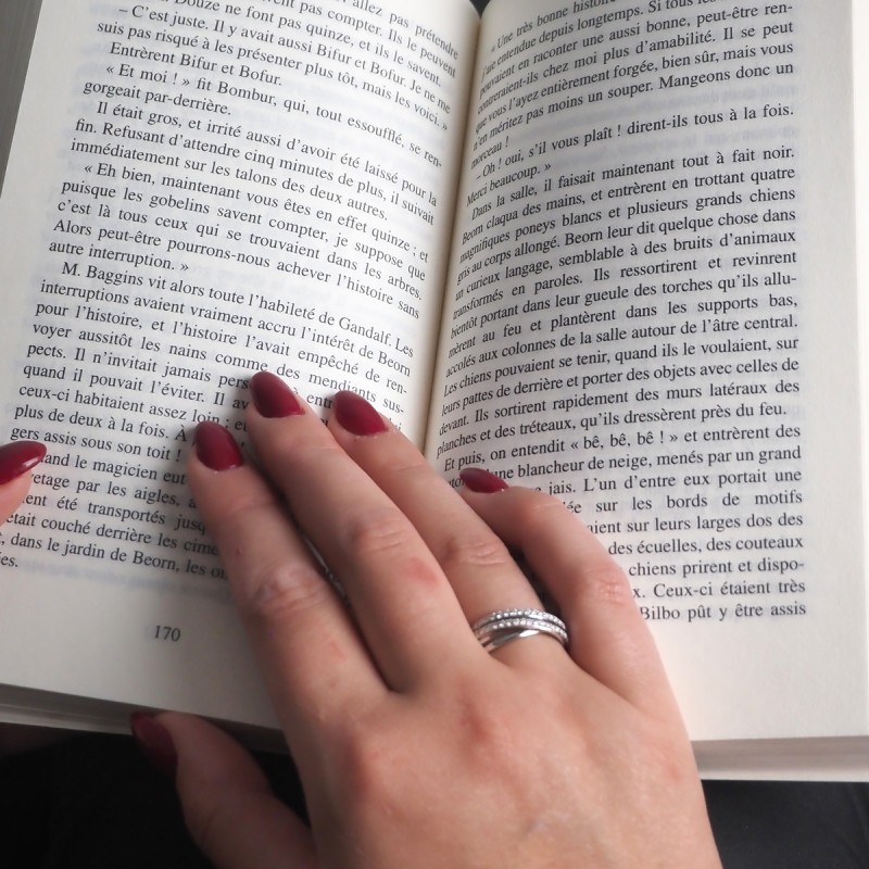 Bague fantaisie femme carador en or blanc 750/000 et diamants 0.304 carats