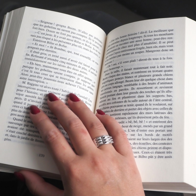 Bague fantaisie femme carador en or blanc 750/000 et diamants