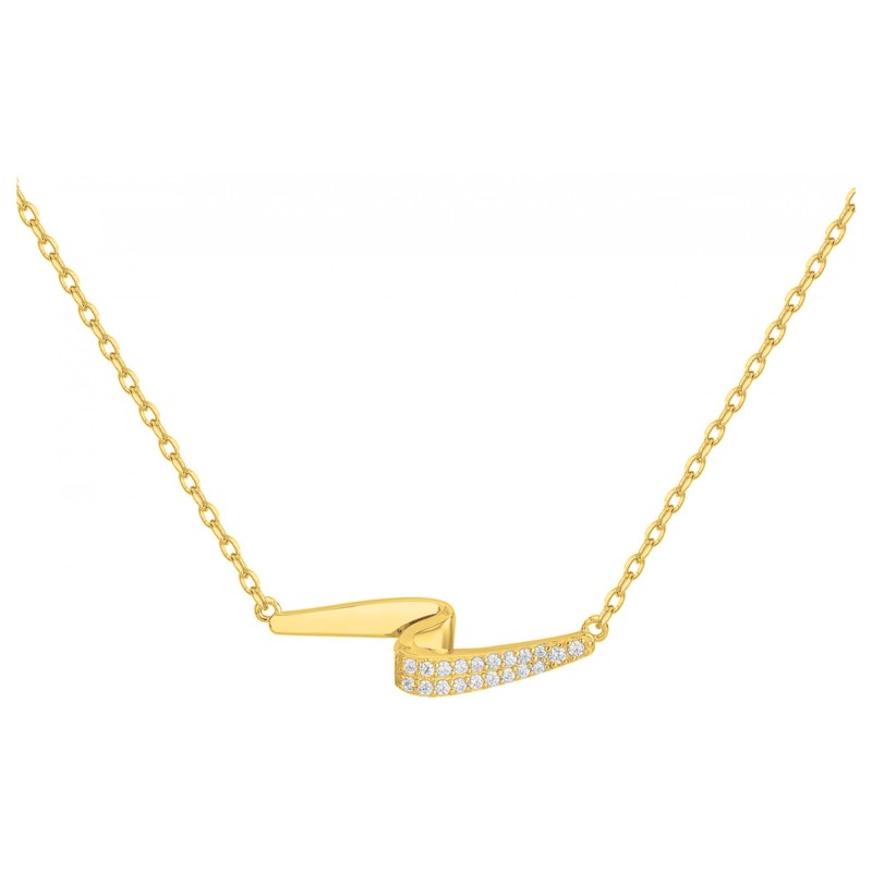 Collier fantaisie femme carador en plaqué or avec oxydes de zirconium