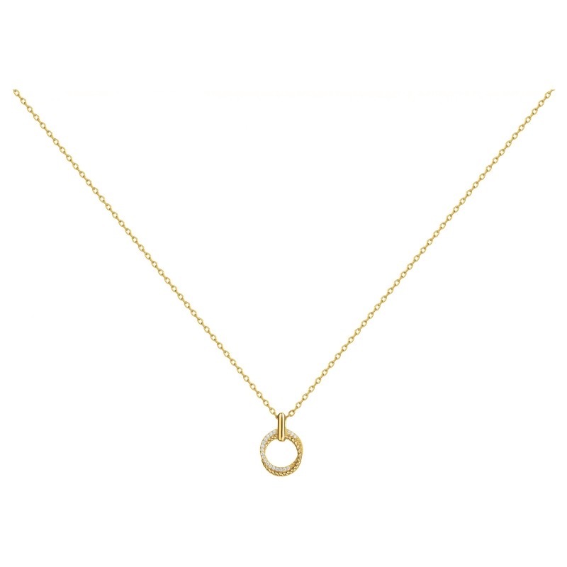 Collier fantaisie femme carador en plaqué or avec oxydes de zirconium