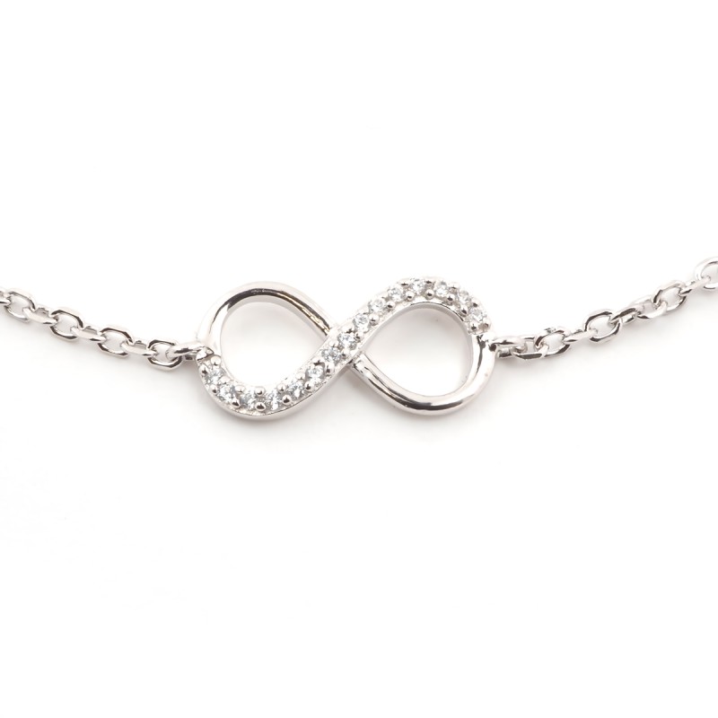 Bracelet argent femme Carador motif infini