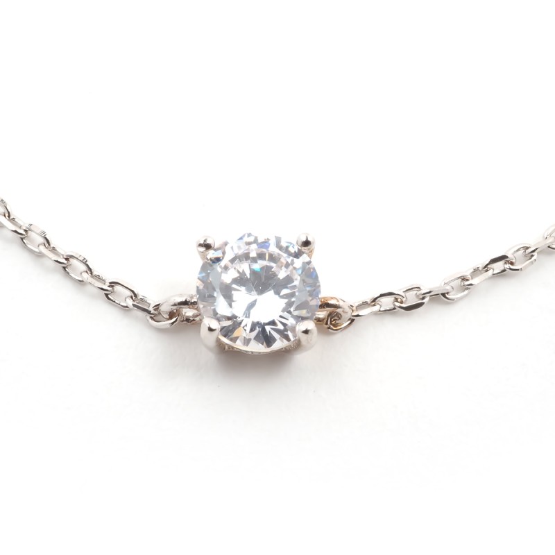 Bracelet femme Carador solitaire argent 925/000