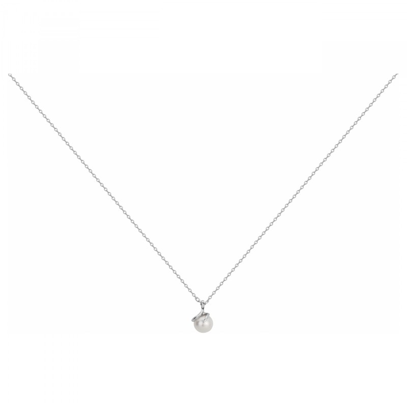Collier fantaisie femme carador en argent avec perle d'eau douce