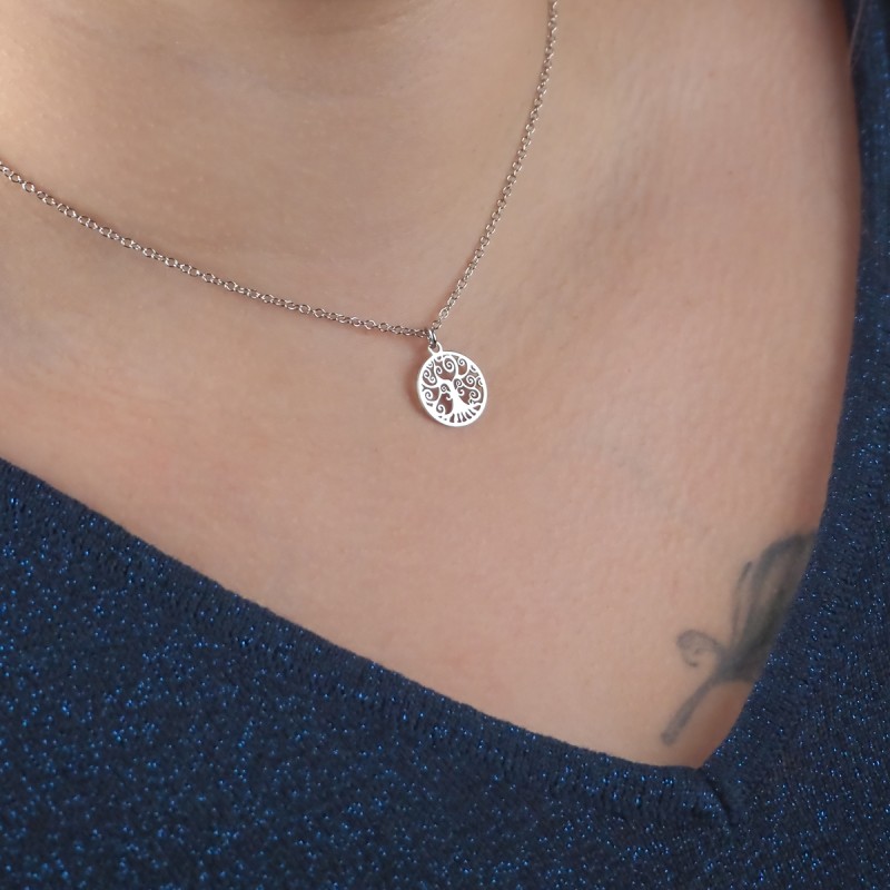 Collier femme Carador arbre de vie argent 925/000