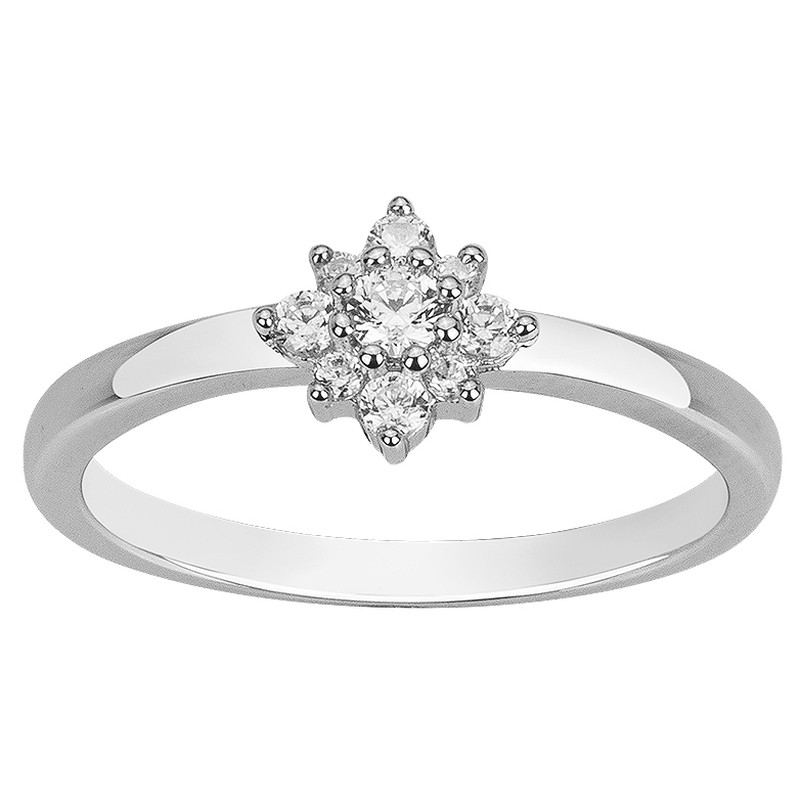 Bague Femme Carador en argent avec oxydes de zirconium