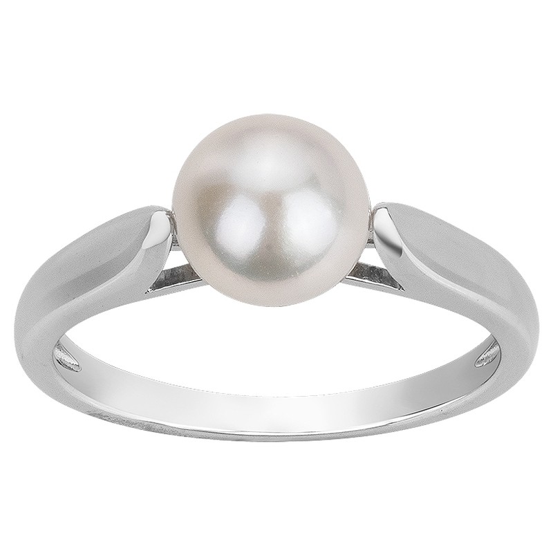 Bague Femme Carador en argent avec  perle d'eau douce