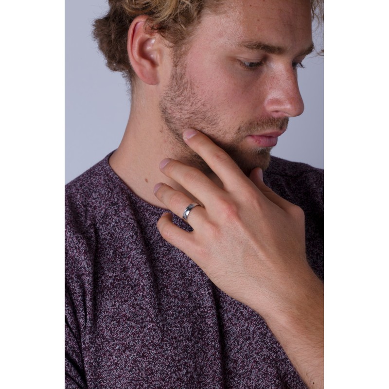 Bague Homme Phebus en Acier argenté