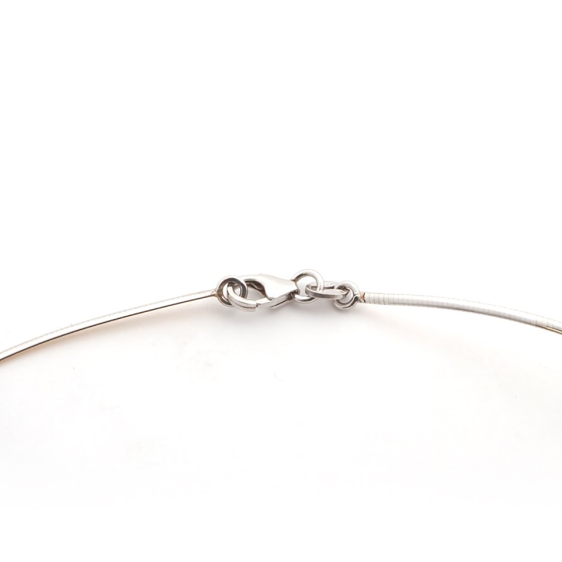 Collier Omega femme carador en or 750/000 bicolores 1.2mm