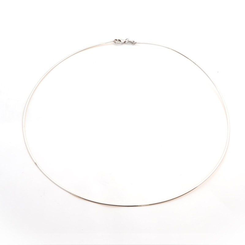 Collier Omega femme carador en or 750/000 bicolores 1.2mm