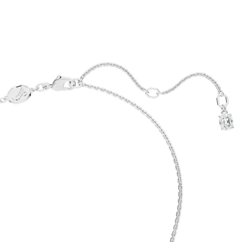 Collier fantaisie femme Swarovski métal argenté avec cristaux jaune et blanc collection Mesmera