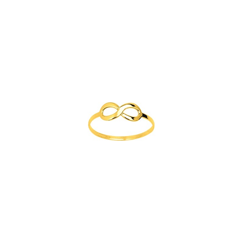 Bague fantaisie femme Carador en or 750/000 jaune motif infini