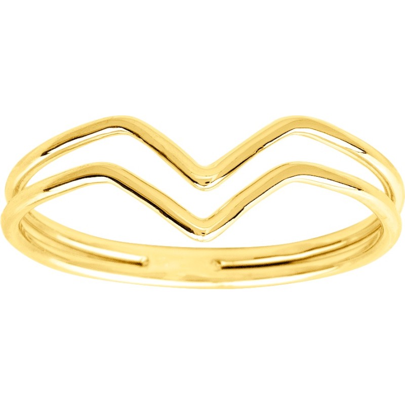 Bague fantaisie femme Carador en or 750/000 jaune