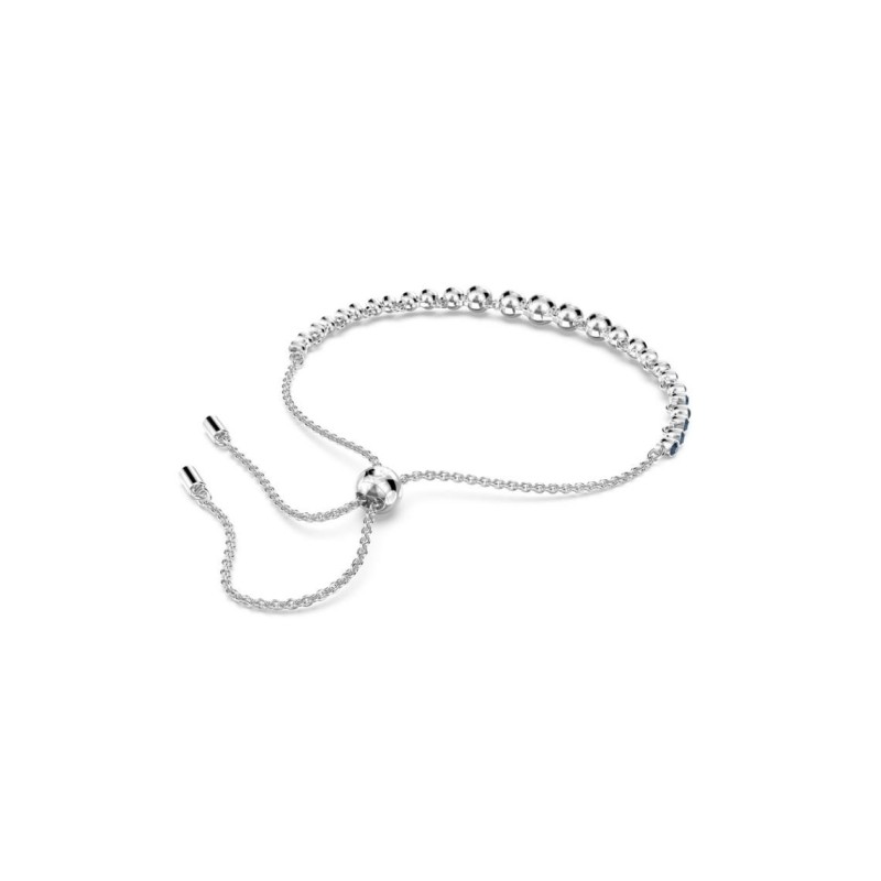 Bracelet fantaisie Swarovski femme métal argenté avec cristaux bleu collection Emily