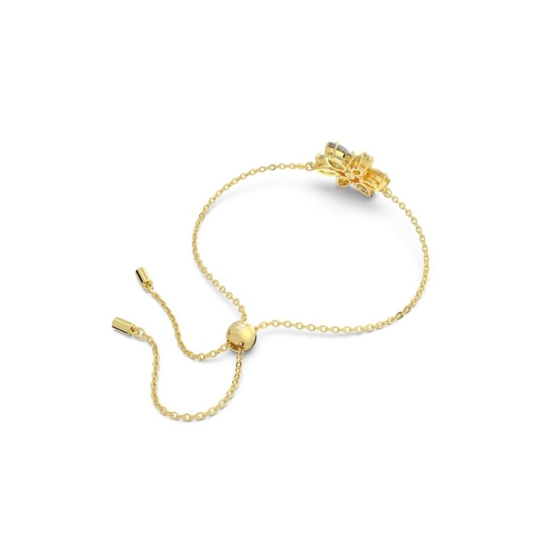 Bracelet fantaisie Swarovski femme métal doré avec cristaux dans les nuances de jaune collection Gema