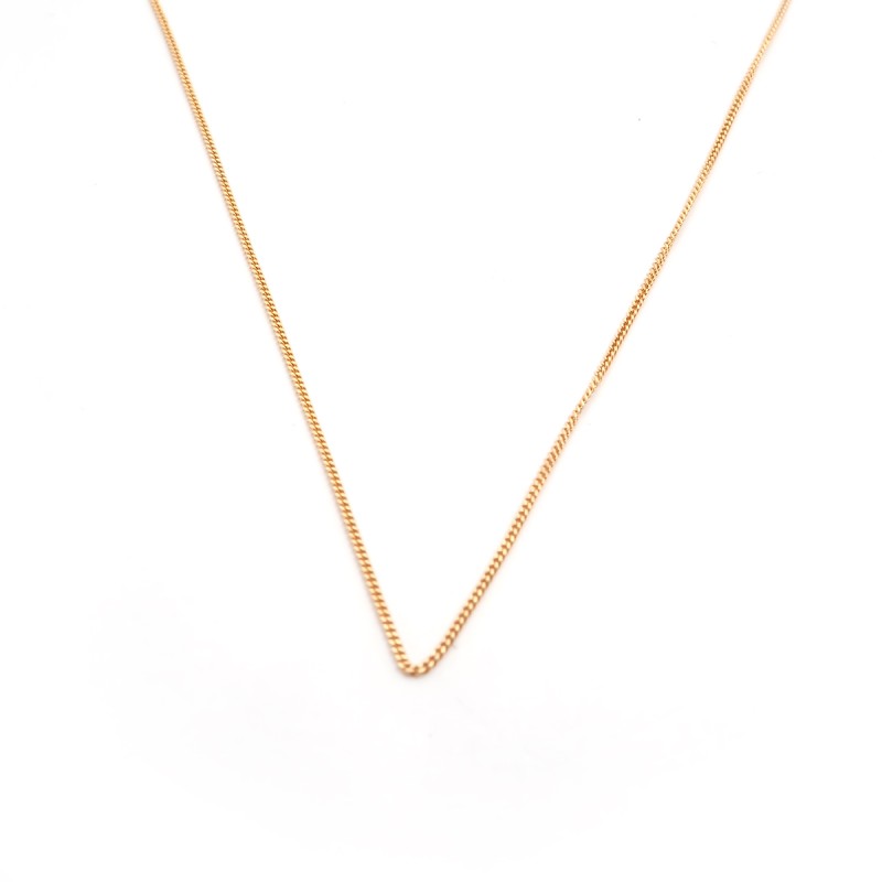 Chaîne Carador maille gourmette diamantée 0.9mm or jaune 750/000