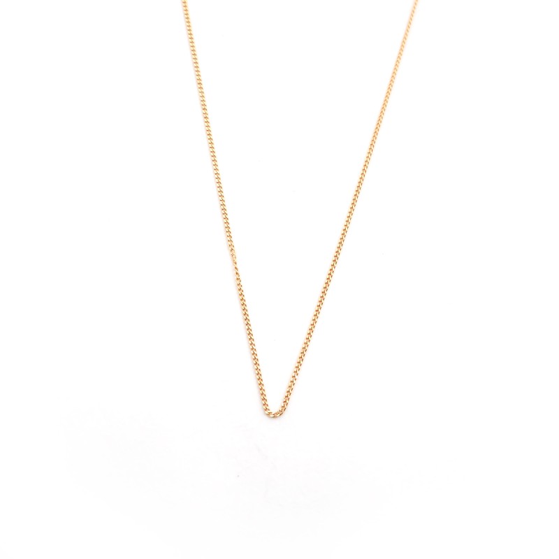 Chaîne Carador maille gourmette diamantée 0.5mm or jaune 750/000