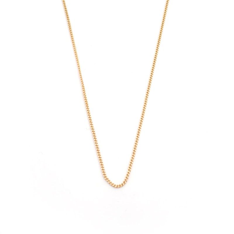 Chaîne Carador maille gourmette diamantée 0.9mm or jaune 750/000