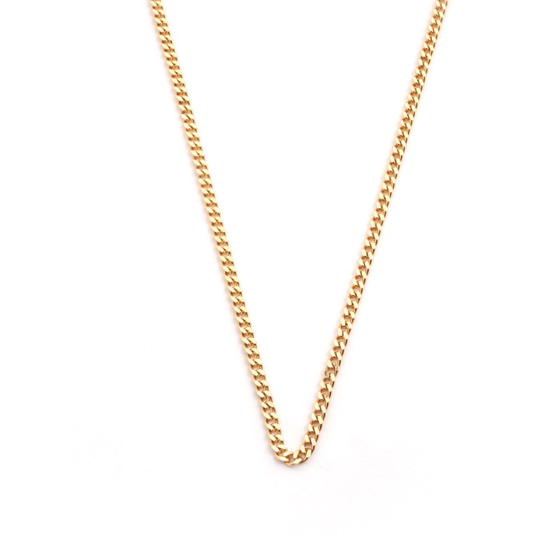 Chaîne Carador maille gourmette diamantée 1.1mm or jaune 750/000