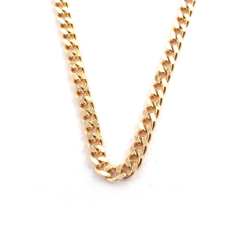 Chaîne Carador maille gourmette diamantée 1.1mm or jaune 750/000